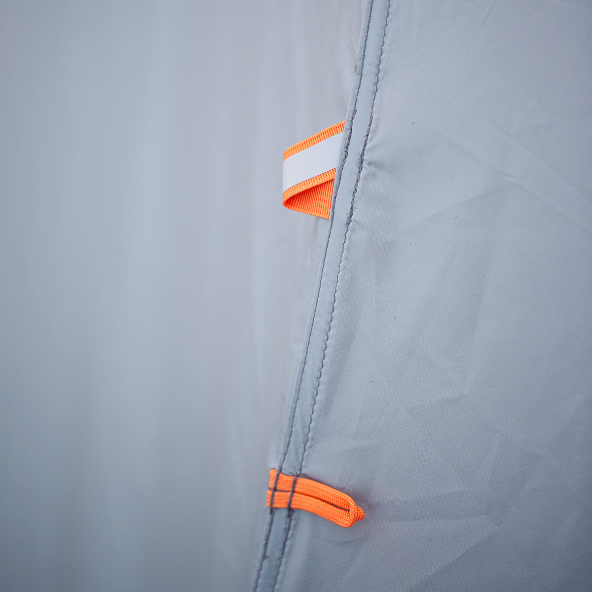 Tent fabric seam